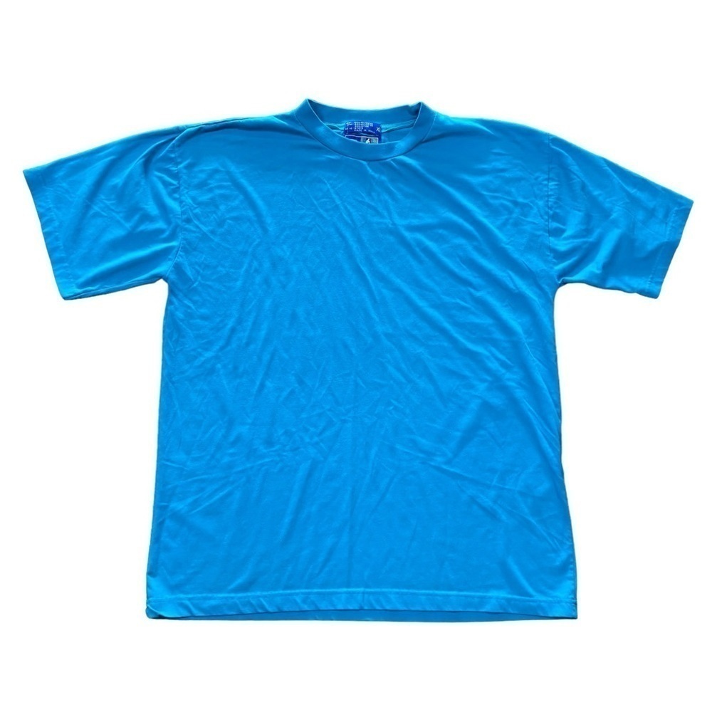 VTG 90s Starter Blue Turquoise Short Sleeve TShirt Size XL